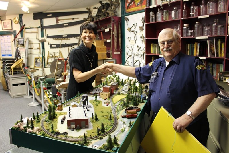 Congratulations to Josie Tettamanti, the proud new owner of the “N” Scale Model Layout!